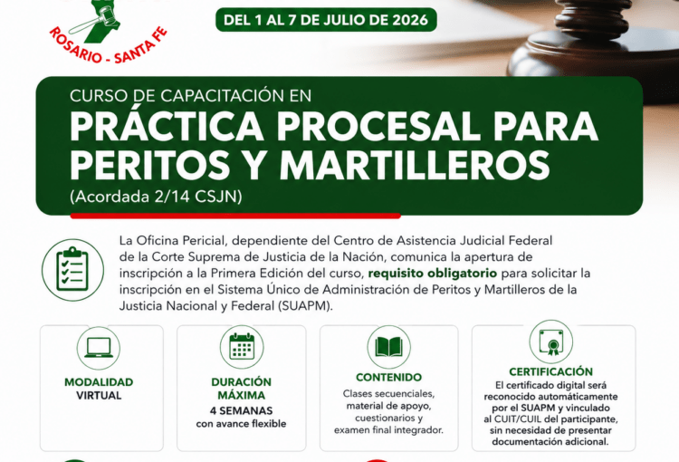 Capacitación obligatoria para martilleros judiciales